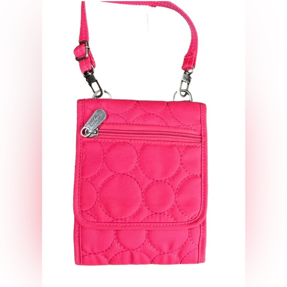 EUC Thirty-One Vary You Mini Coral Crossbody